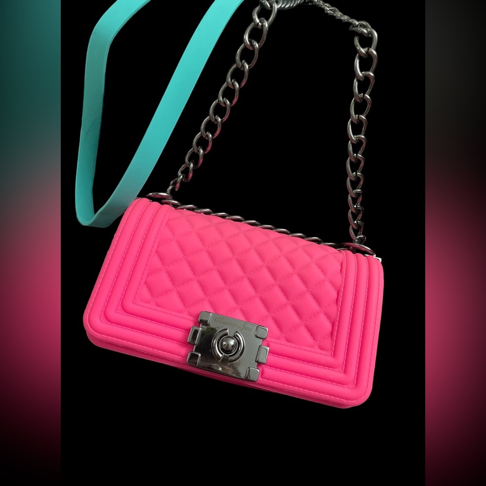 Hot pink boy-bag/crossbody